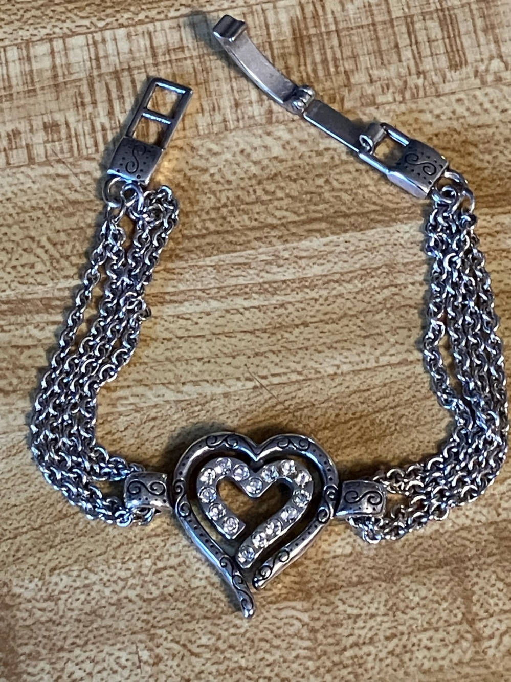 🌸Brighton “Love Struck” Crystal Heart Bracelet